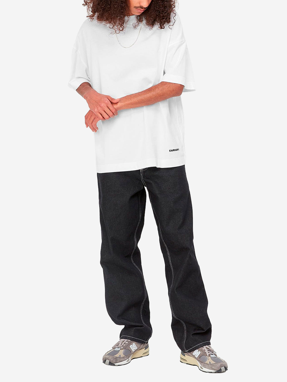 CARHARTT WIP T-shirt S/S Link Script Nera Urbanstaroma