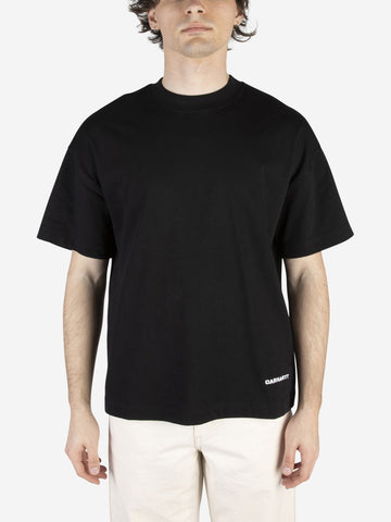 CARHARTT WIP T-shirt S/S Link Script Nero