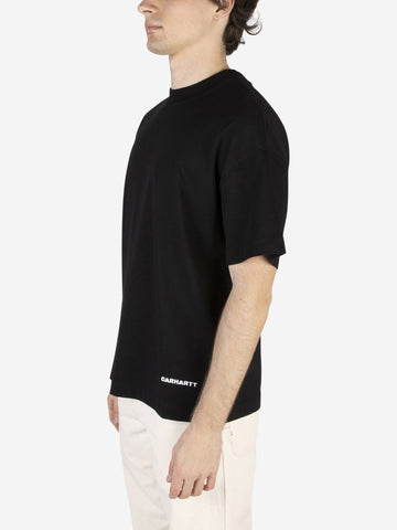 CARHARTT WIP T-shirt S/S Link Script Nero