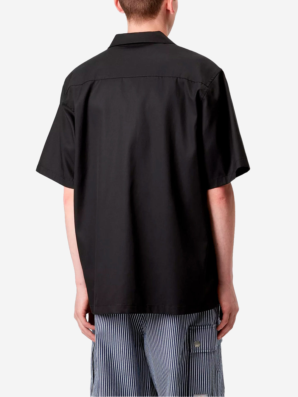 CARHARTT WIP Camicia nera misto lyocell Delray Nero Urbanstaroma