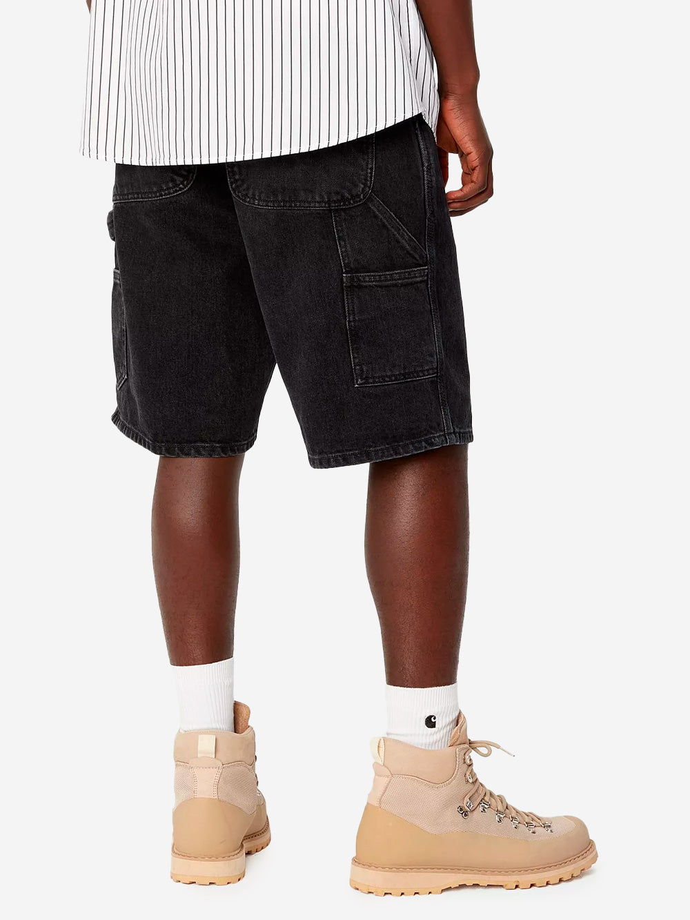 CARHARTT WIP Shorts in denim 'Single Knee' neri Nero Urbanstaroma