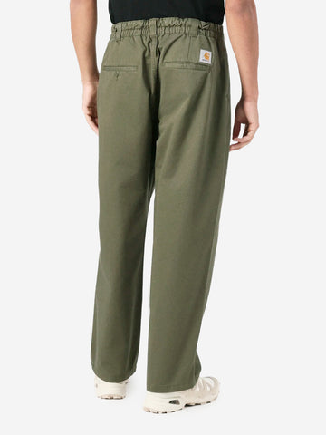 CARHARTT WIP Pantaloni verdi 'Marv' con pinces Verde