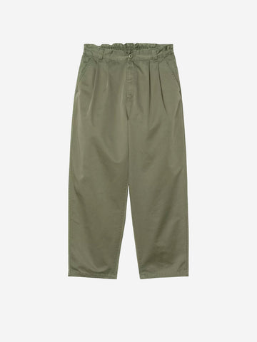 CARHARTT WIP Pantaloni verdi 'Marv' con pinces Verde