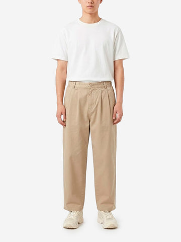 CARHARTT WIP Pantaloni beige 'Marv' con pinces Beige