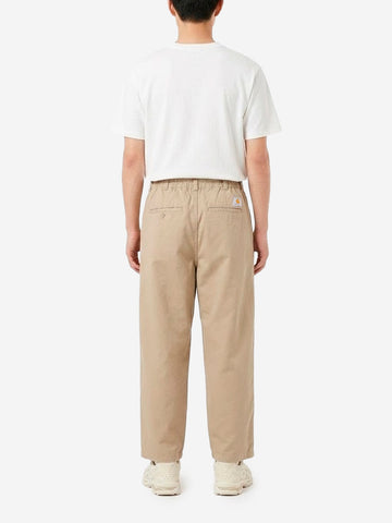 CARHARTT WIP Pantaloni beige 'Marv' con pinces Beige