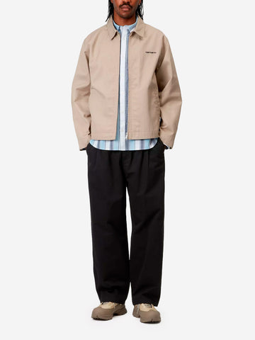 CARHARTT WIP Pantaloni neri 'Marv' con pinces Nero