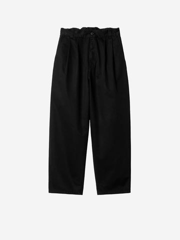 CARHARTT WIP Pantaloni neri 'Marv' con pinces Nero