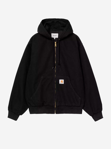 CARHARTT WIP Giacca nera OG Active con cappuccio Nero