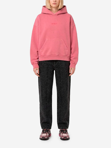 CARHARTT WIP W' Felpa con cappuccio Hooded Benton Rosa