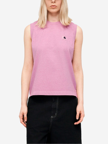 CARHARTT WIP W Nelson A-shirt rosa con etichetta quadrata Rosa