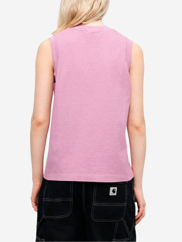 CARHARTT WIP W Nelson A-shirt rosa con etichetta quadrata Rosa