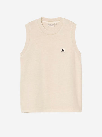 CARHARTT WIP W Nelson A-shirt beige con etichetta quadrata Beige