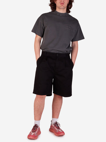 CARHARTT WIP Shorts Marv neri con pinces Nero