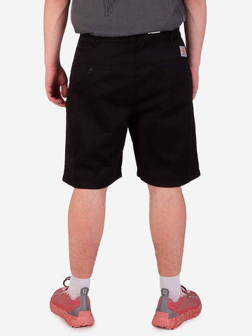 CARHARTT WIP Shorts Marv neri con pinces Nero