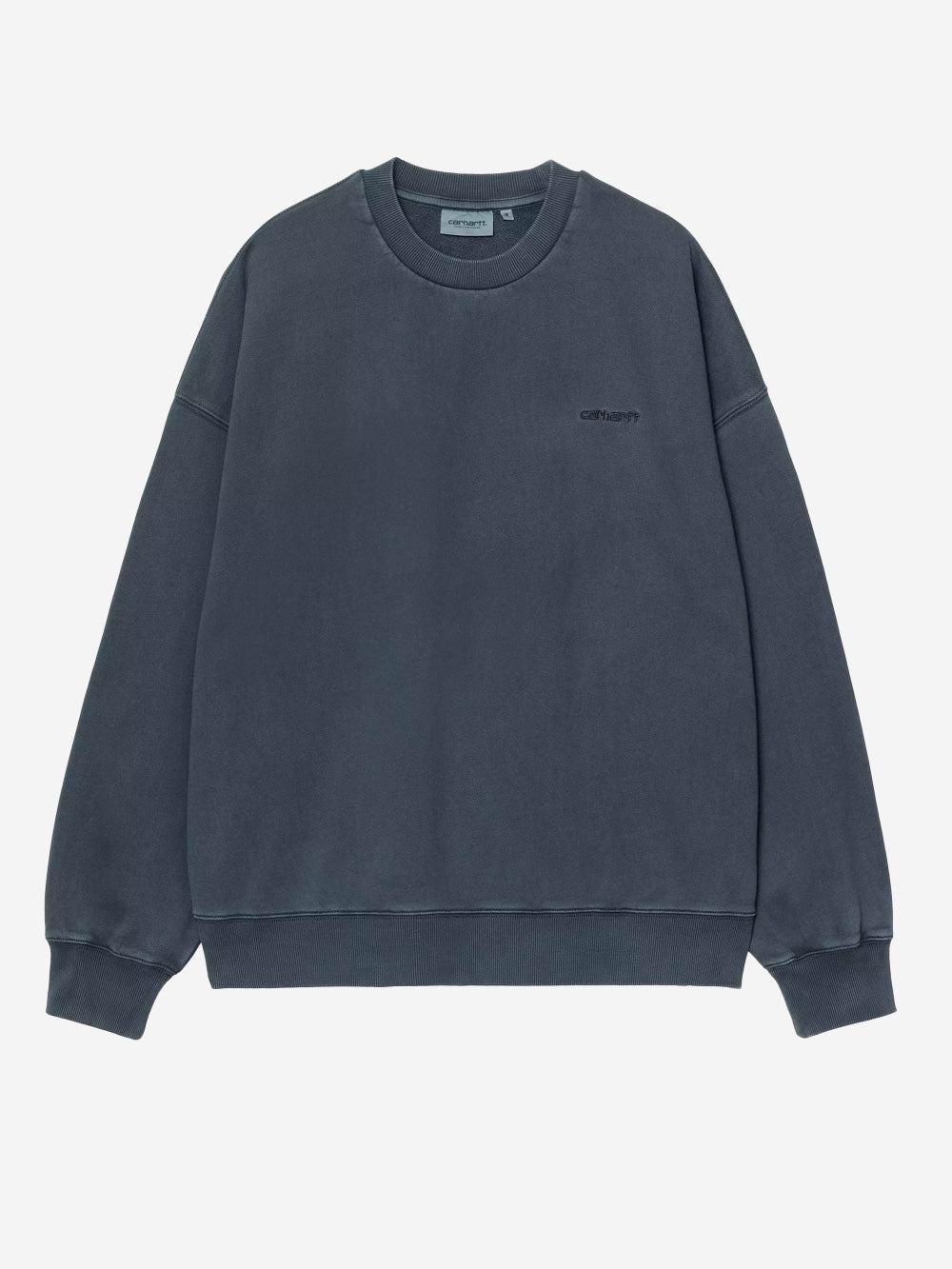 CARHARTT WIP Felpa girocollo tinta in capo 'Benton' Blu Urbanstaroma