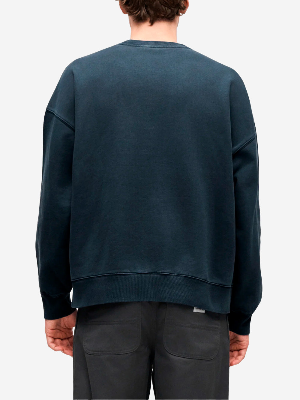 CARHARTT WIP Felpa girocollo tinta in capo 'Benton' Blu Urbanstaroma