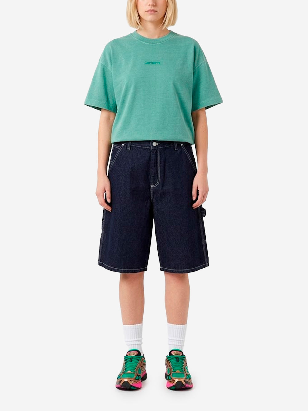 CARHARTT WIP W' T-shirt verde S/S Benton Verde Urbanstaroma