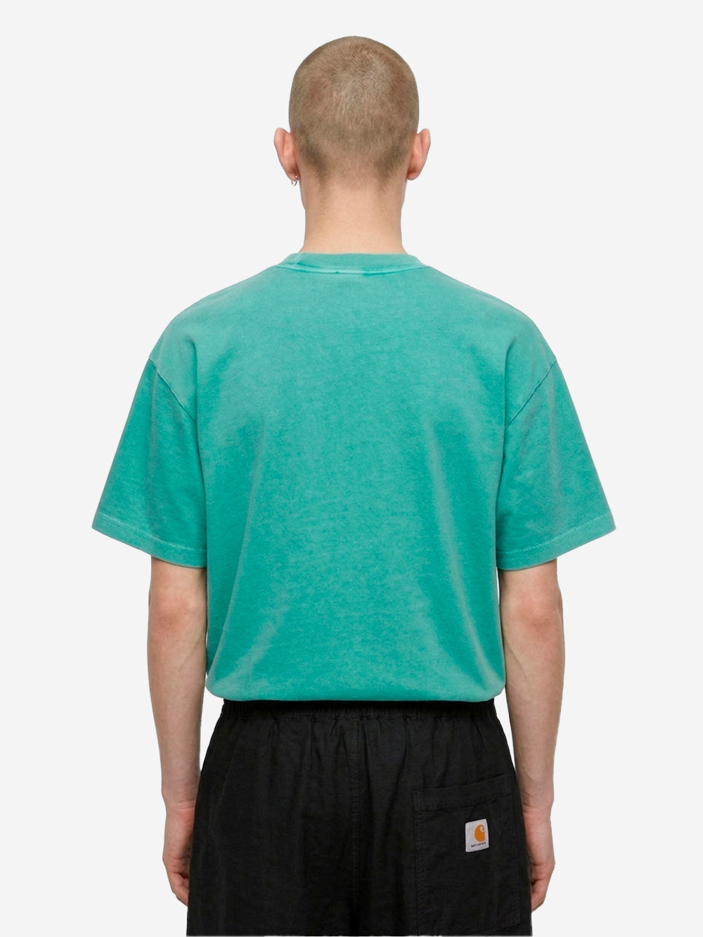 CARHARTT WIP T-shirt S/S 'Benton' verde boxy fit Verde Urbanstaroma