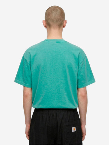 CARHARTT WIP T-shirt S/S 'Benton' verde boxy fit Verde