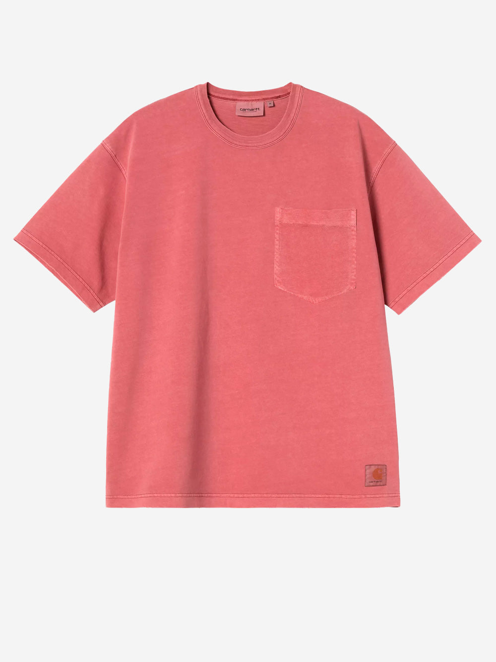 CARHARTT WIP T-shirt distressed rosa 'Torion' Pocket Marrone Urbanstaroma