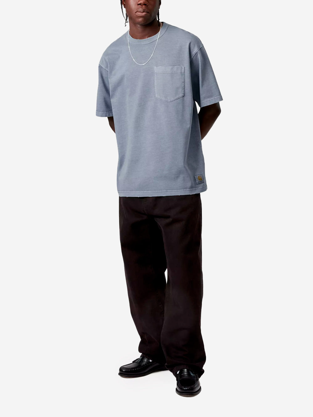 CARHARTT WIP T-shirt distressed 'Torion' Pocket Blu Urbanstaroma