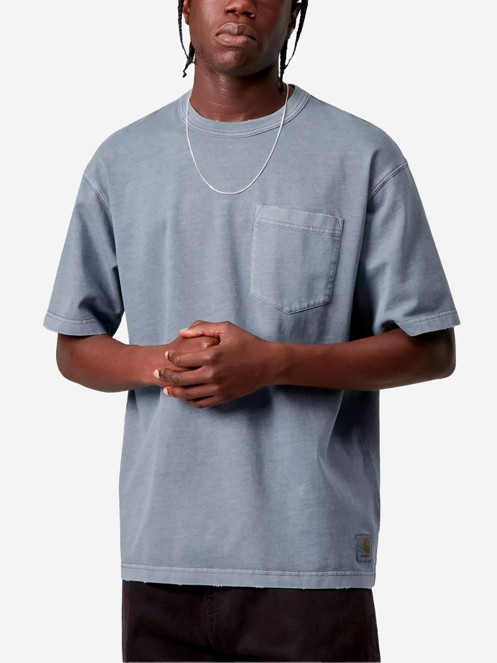CARHARTT WIP T-shirt distressed 'Torion' Pocket Blu Urbanstaroma