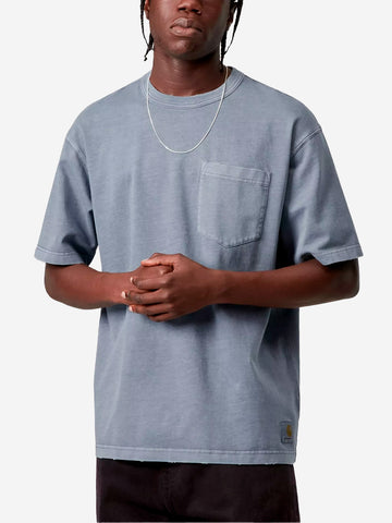 CARHARTT WIP T-shirt distressed 'Torion' Pocket Blu
