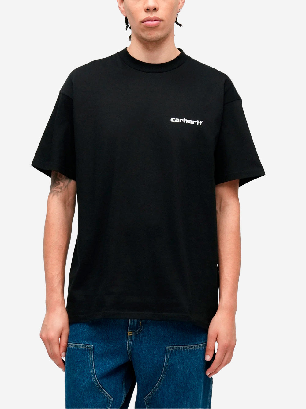 CARHARTT WIP T-shirt S/S Archive Lines Nero Urbanstaroma