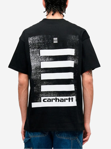 CARHARTT WIP T-shirt S/S Archive Lines Nero