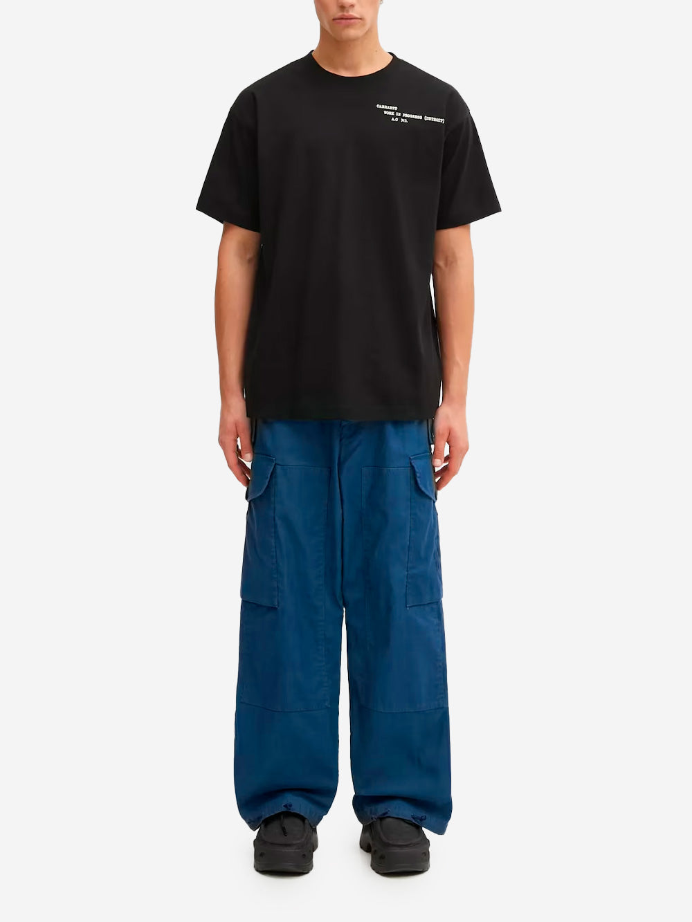 CARHARTT WIP T-shirt S/S Punched Nero Urbanstaroma