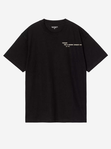 CARHARTT WIP T-shirt S/S Punched Nero