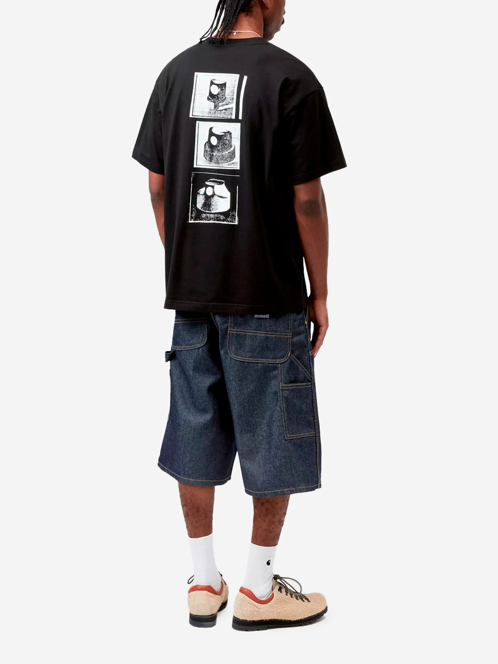 CARHARTT WIP T-Shirt S/S Caps nera Nero Urbanstaroma