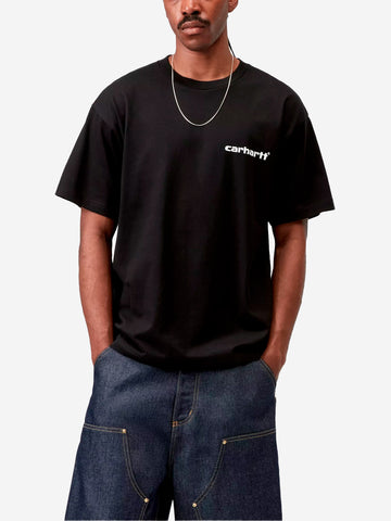 CARHARTT WIP T-Shirt S/S Caps nera Nero