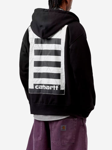 CARHARTT WIP Felpa con cappuccio Hooded Archive Lines Jacket Nero