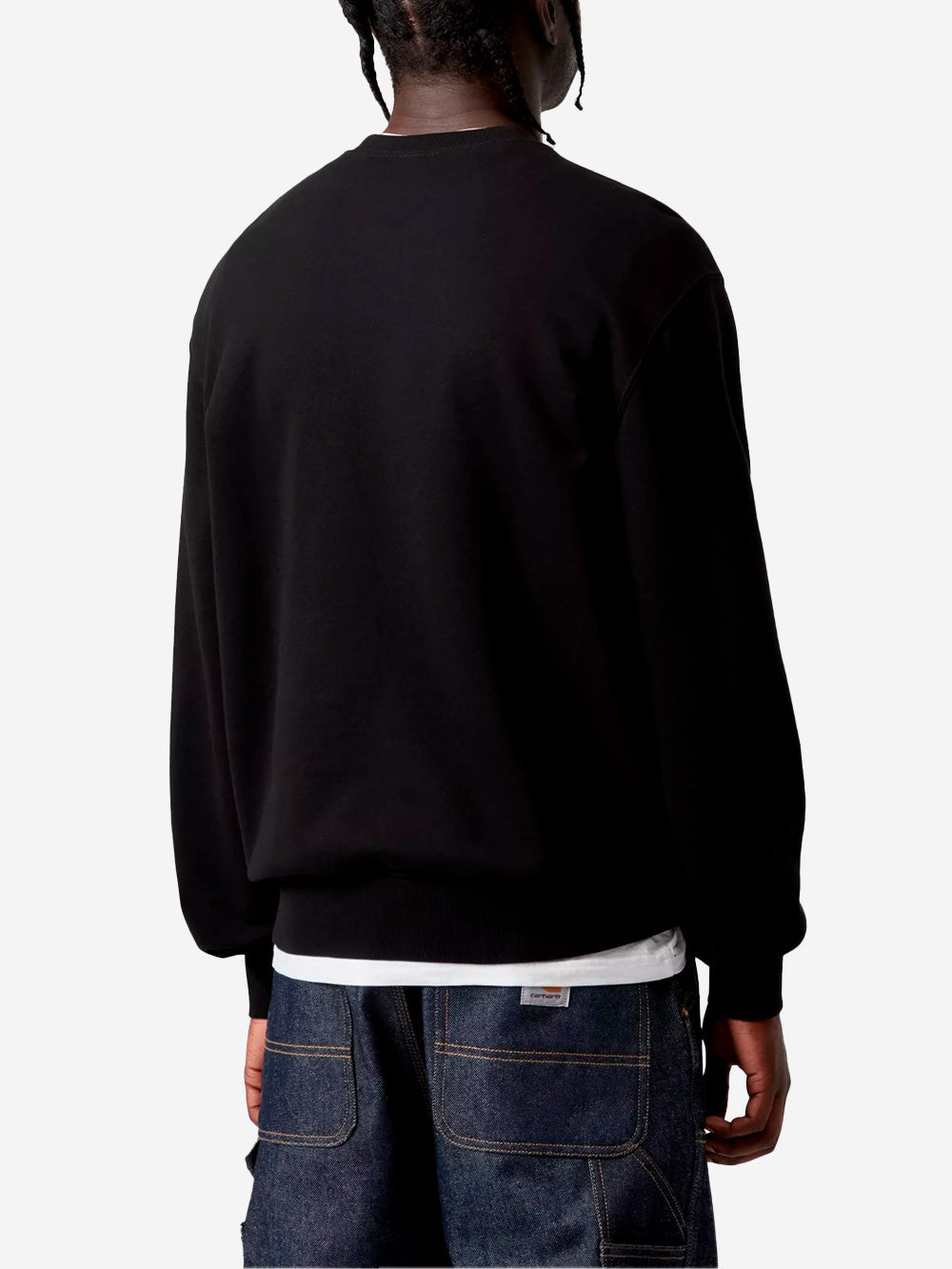 CARHARTT WIP Felpa con ricamo grafico quadrifoglio Nero Urbanstaroma