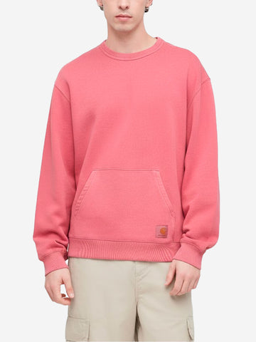CARHARTT WIP Felpa girocollo rosa 'Torion' distressed Rosa
