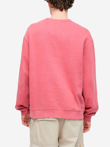 CARHARTT WIP Felpa girocollo rosa 'Torion' distressed Rosa