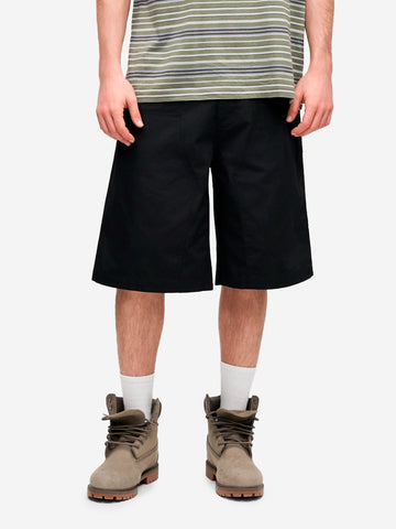 CARHARTT WIP Shorts neri 'Postal Double Knee' Nero
