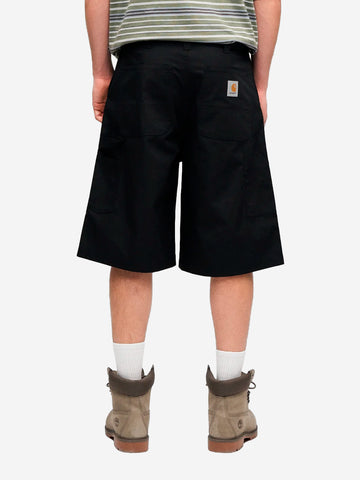 CARHARTT WIP Shorts neri 'Postal Double Knee' Nero
