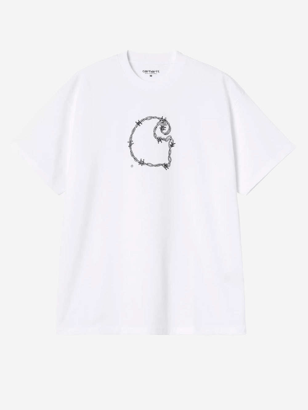 CARHARTT WIP T-shirt bianca S/S 'Barbwire' Bianco Urbanstaroma