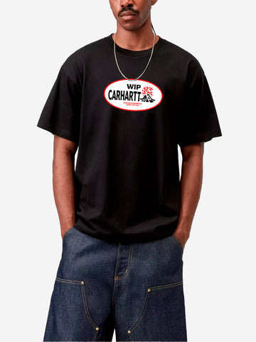CARHARTT WIP T-shirt nera S/S 'Harlequin BBQ' Nero
