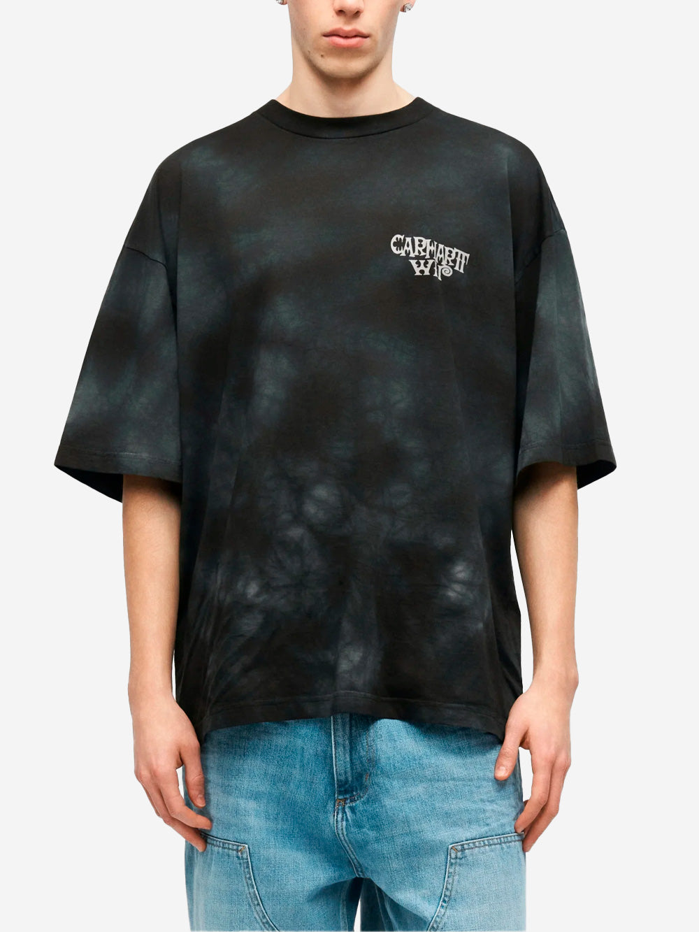 CARHARTT WIP T-shirt S/S 'Radiate' nera e grigia grigio Urbanstaroma