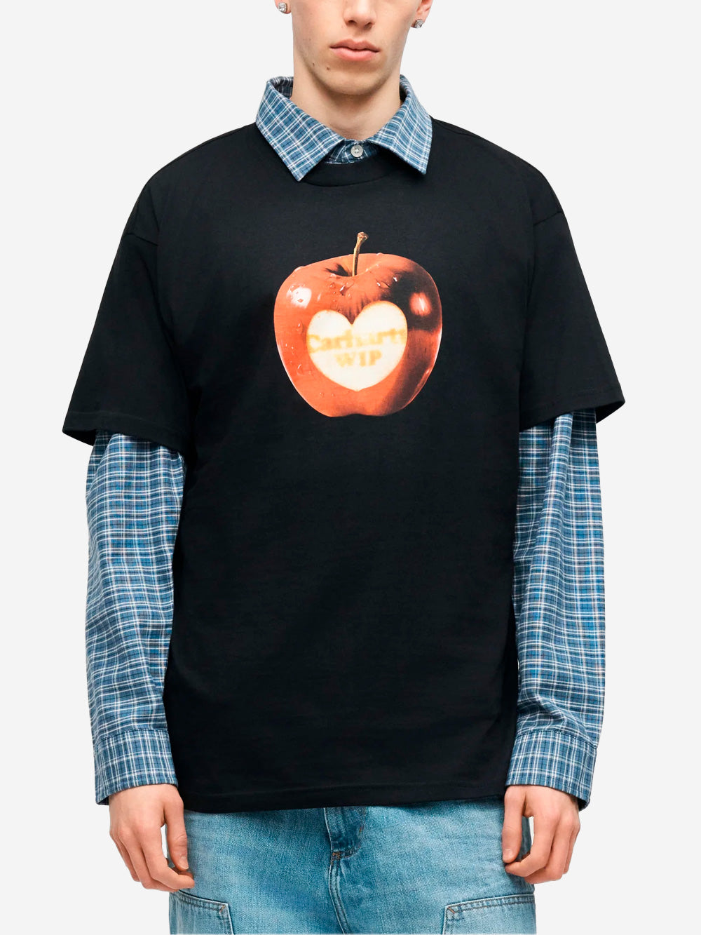 CARHARTT WIP T-Shirt nera S/S Spoiled Nero Urbanstaroma
