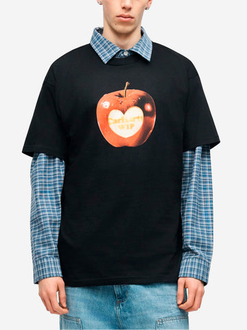 CARHARTT WIP T-Shirt nera S/S Spoiled Nero