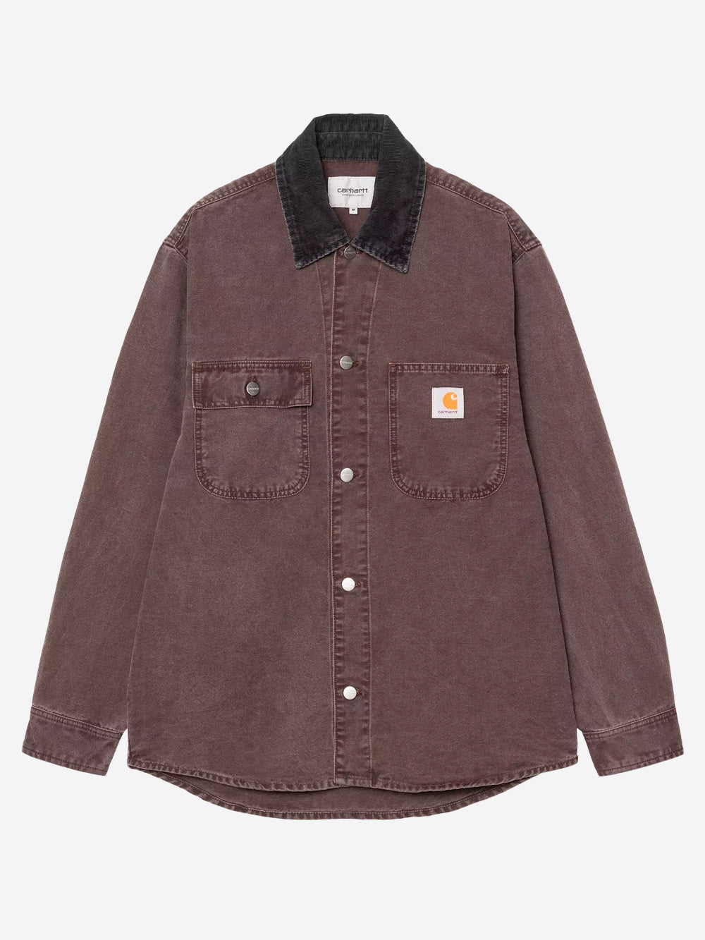 CARHARTT WIP Giacca camicia Mitch marrone Bordeaux Urbanstaroma