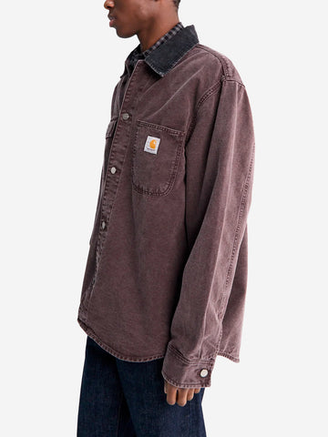 CARHARTT WIP Giacca camicia Mitch marrone Bordeaux