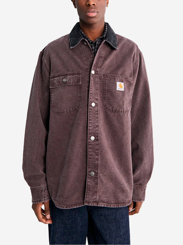 CARHARTT WIP Giacca camicia Mitch marrone Bordeaux