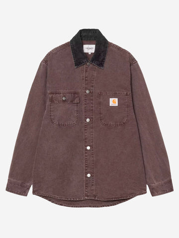 CARHARTT WIP Giacca camicia Mitch marrone Bordeaux