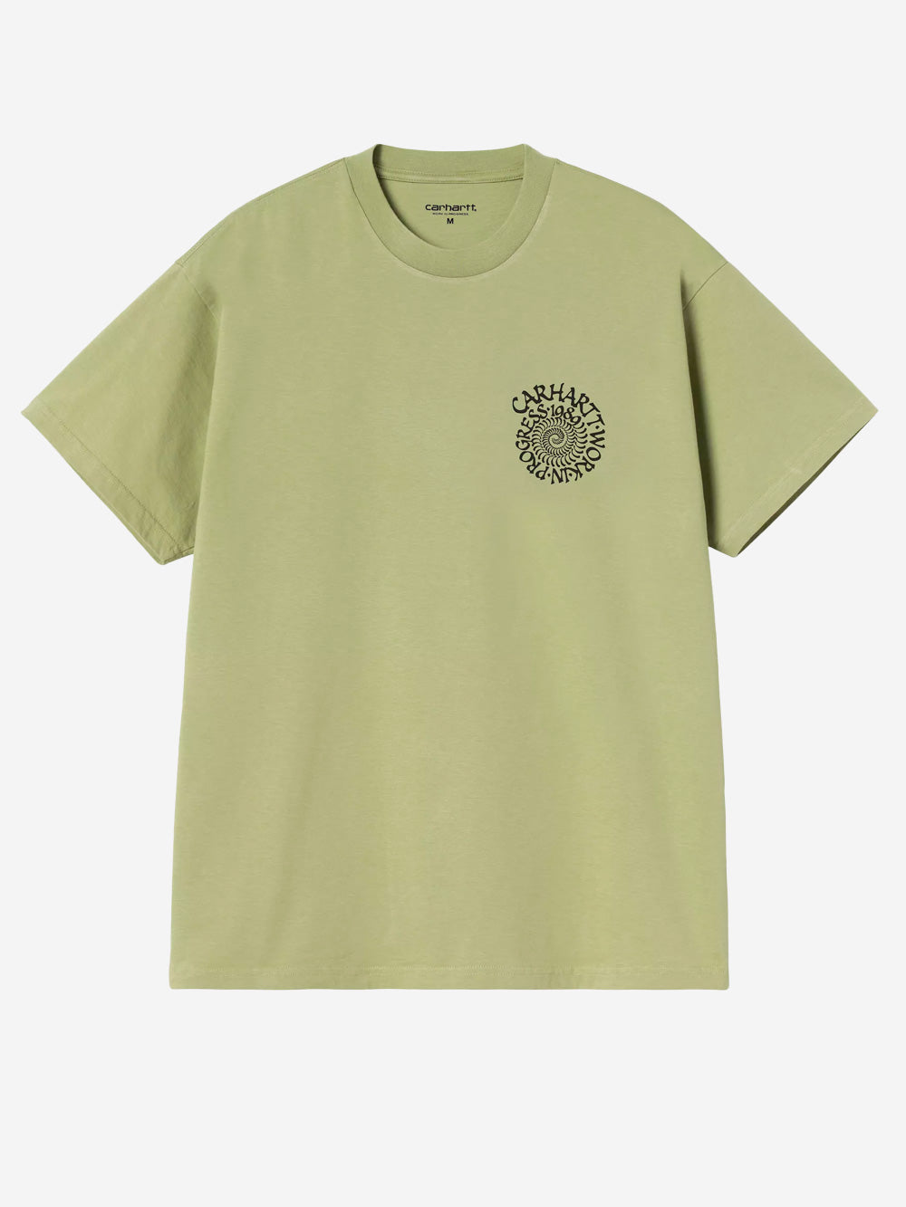 CARHARTT WIP T-shirt verde con grafica S/S Spirals Verde Urbanstaroma