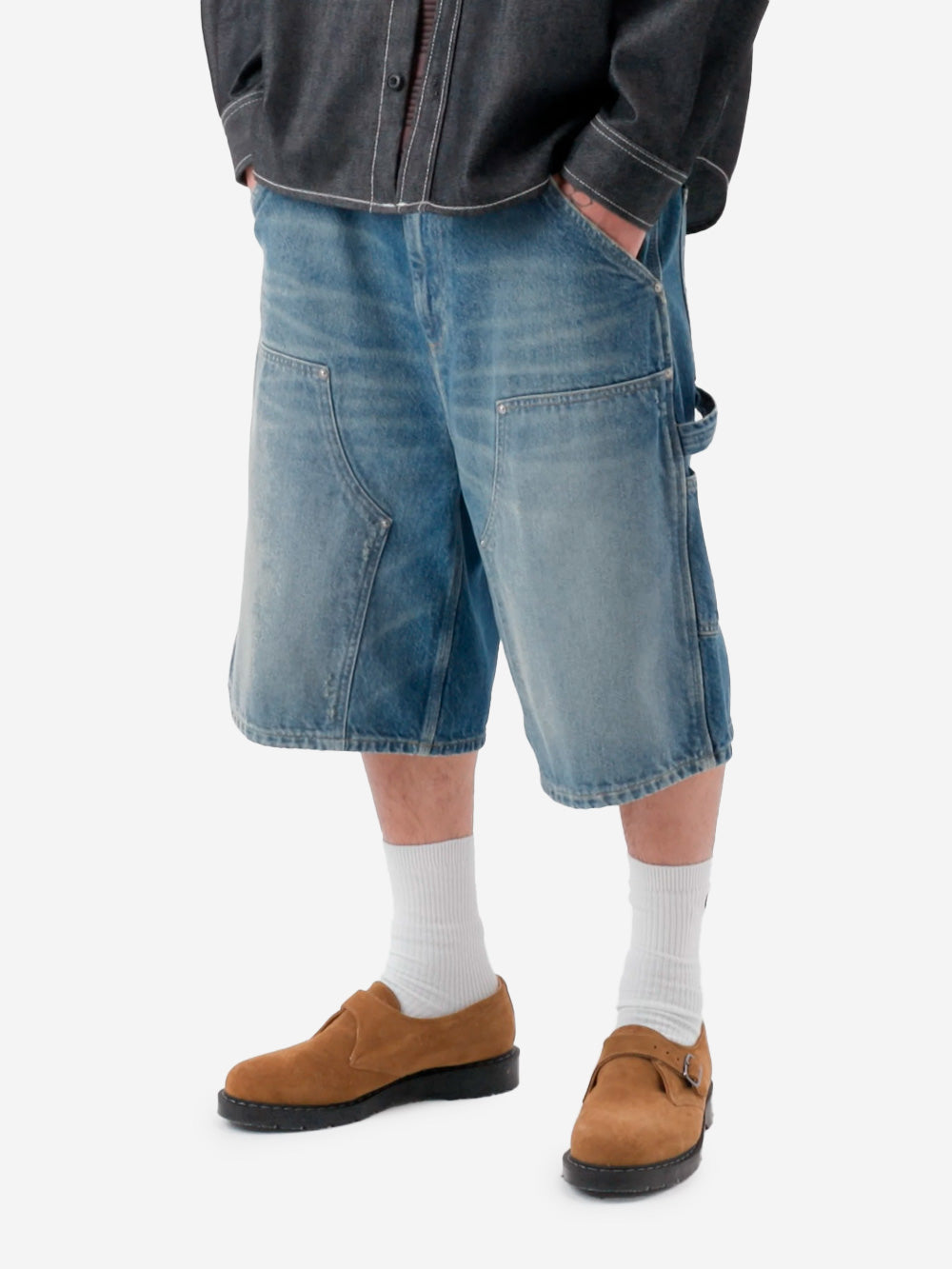 CARHARTT WIP Shorts blu chiari OG Aden 'Double Knee' Denim Urbanstaroma